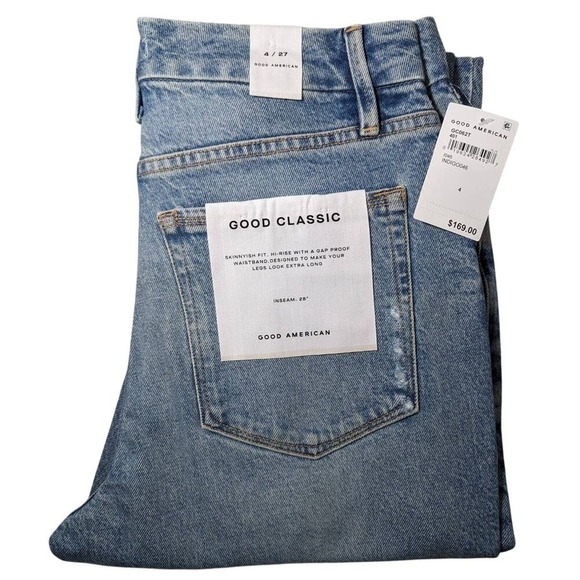 Good‎ American Women's Good Classic Stretch Jeans 4 NWT - Picture 9 of 12